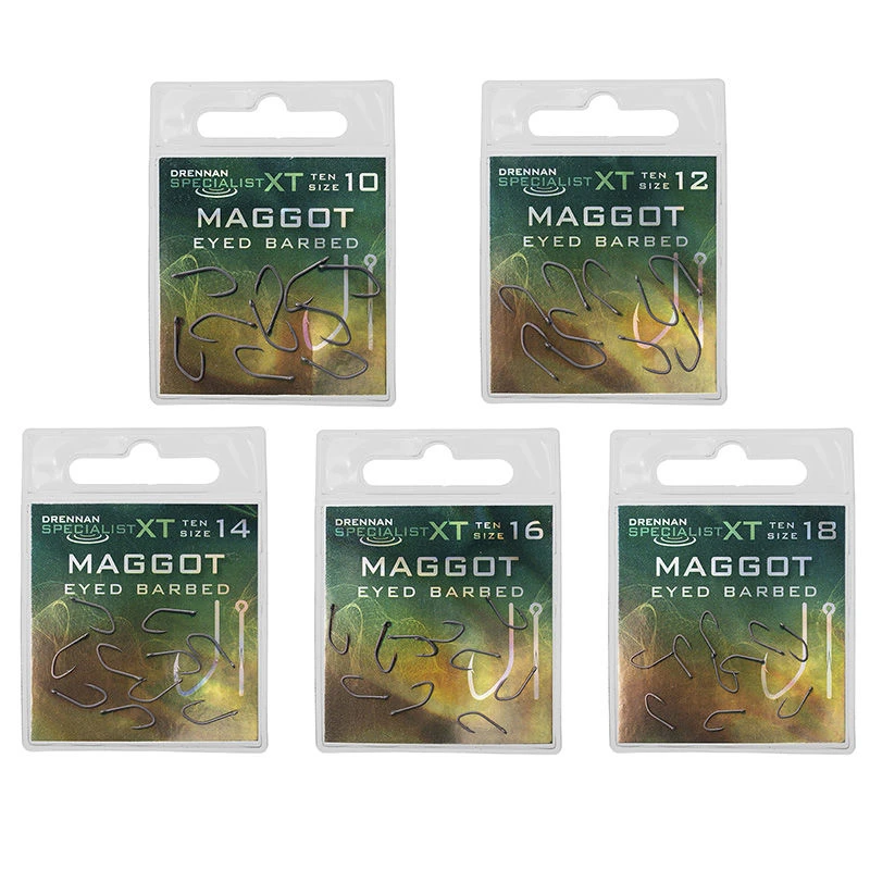 Drennan Specialist XT Maggot Barbed Eyed Hooks